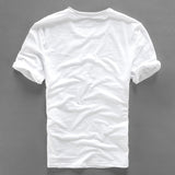 Italy brand linen short sleeve t-shirt men