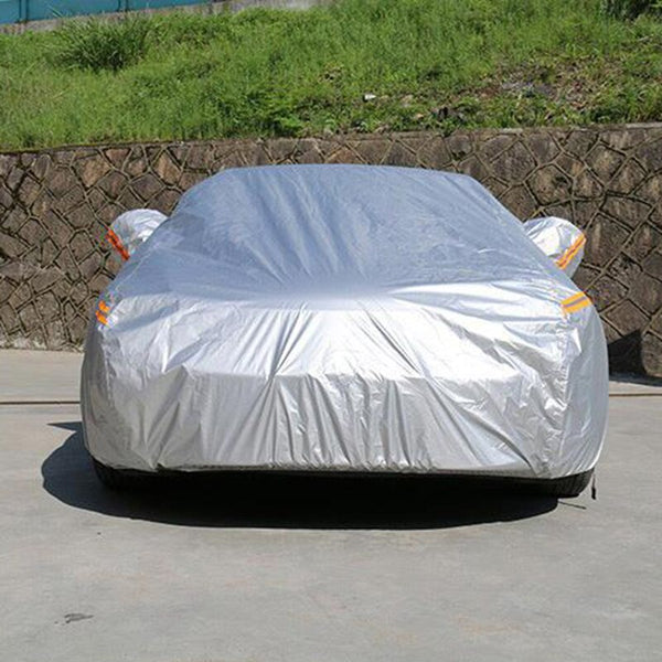 Kayme waterproof car covers outdoor sun protection cover for car reflector dust rain snow protective