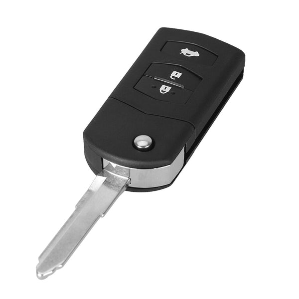 KEYYOU 2 Button Remote Key Fob Shell Case Folding Flip With Uncut Blade For ford3 5 6 Free Shippping