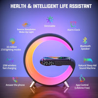 Intelligent Bluetooth Speaker Projection Lamp Wireless Rechargeable Bedside Night Light