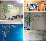 3D Tree Acrylic Mirror Wall Sticker Decals