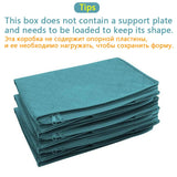 1Piece Large Storage Box Zipper Cover Window Folding Organizer