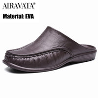 Men EVA Slippers Slip on Flats Shoes Fashion Beach Sandals Home Shoes Size 40-47