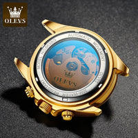 OLEVS Mechanical Watch Waterproof Stainless Steel Strap