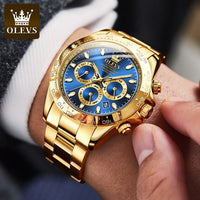 OLEVS Mechanical Watch Waterproof Stainless Steel Strap