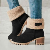 Women Winter Fur Warm Snow Boots Ankle Boot and Mid Boots
