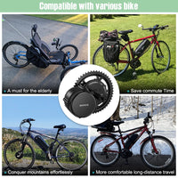 bike Conversion Kit Electric Bicycle Mid Drive Engine 48V 52V 20Ah 19.2Ah Hailong Battery Kit