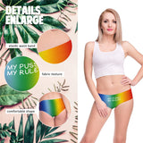 Women 3D Panties Underwear RAINBOW Funny Print