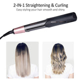 Professional 2 in 1 Twist Hair Curling & Straightening Electric Hair Curler Curling Irons Hair Wand