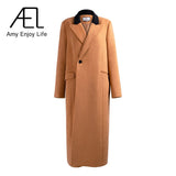 Australian Wool Thickened  Overcoat For Female