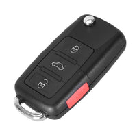 3 button Folding Car Remote Flip Key Shell Case Fob For VW Passat Polo Golf Touran Bora Ibiza Leon Octavia Fabia