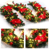 2.7M LED Tree Hanging Ornament Rattan Colorful Decoration