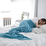 Mermaid Blanket Knitting Fish Tail Blanket Sofa Cover