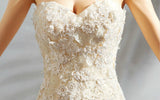 Wedding Dress Sweetheart Lace Flower Fishtail Wedding