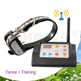 2 in 1   Wireless Electronic Dog Fence System and Dog Training Collar   Beep Shock Vibration Training  for 1/2/3 dogs 6 Sets/lot