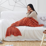 Mermaid Blanket Knitting Fish Tail Blanket Sofa Cover