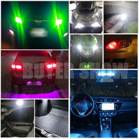 10PCS Wedge Bulb Auto Dome Reading Car Light Sidemarker Sidelight Parking Lights 194 168 Lamp Bulbs