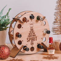 Christmas Countdown Wine Rack Wood Ornament