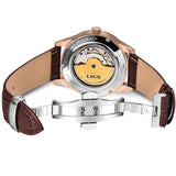 LIGE Brand Men  Automatic Mechanical Watch