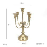 European Iron Candlestick With Multiple Detachable