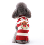 Xmas Striped Dog Sweater Pet