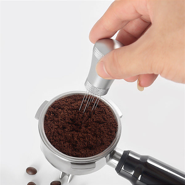 Coffee Cloth Powder Needle Set With Base