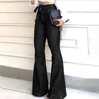 Women's Jeans High Waist Denim Flare Pants