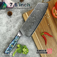 10 Steel Core 67 layers stainless steel Abalone handle kitchen knives set