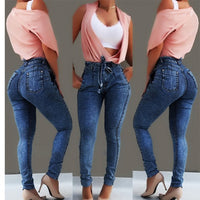 High Waist Jeans Women Streetwear