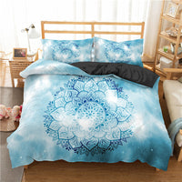 Small Fresh Digital Print Quilt Set 3 Piece Dream Catcher 3D