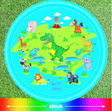 170 CM  Children's Baby Play Water Mat Lawn Inflatable Spray Water Cushion Toy