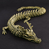 Antiques Do Old 3D Living Dragon Decoration
