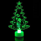 Acrylic LED Light Christmas Tree Ornaments Pendant