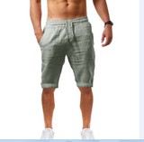 Men's Casual Sports Pants Cotton and Linen