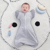 Anti Startle Sleeping Bag Surrender Type Cotton One-Piece Suit With Detachable Sleeves Swaddling Clothes
