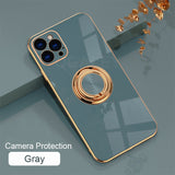 Original Silicone Cover For iPhone 12 12 Pro Max 11 Pro Max Cover Case For iPhone 12 mini luxury Plating Phone Case for iphone11