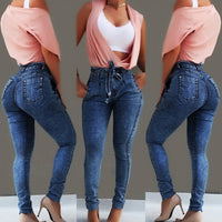 High Waist Jeans Women Streetwear