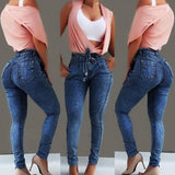 High Waist Jeans Women Streetwear