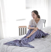 Mermaid Blanket Knitting Fish Tail Blanket Sofa Cover