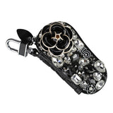 Camellia Diamond Cartoon Car Key Case Cute Auto Key Shell Holder Cover