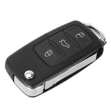 3 button Folding Car Remote Flip Key Shell Case Fob For VW Passat Polo Golf Touran Bora Ibiza Leon Octavia Fabia