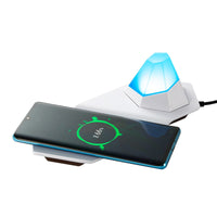 Bedside Table Lamp Colorful Diamond Night Light Wireless Charger Multifunctional 2-In-1 Magnetic Atmosphere Lamp
