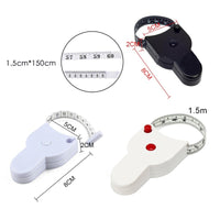 Body Measuring Tape Automatic Telescopic Tape Measure Measuring Film for Body Metric Centimeter Tape 1.5M Sewing Tailor Meter