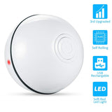Smart Interactive Pet Toy Ball Automatic Rolling USB Rechargeable LED Light Pet Toy