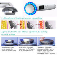 6 in 1 slimming instrument color compact slimming instrument LED ultrasonic cosmetology instrument EMS body-shaping instrume