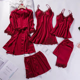 5pcs V-Neck Nightwear Pajamas Sets