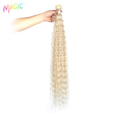 Synthetic Hair Weave Ombre Color Two Tone Curly Hair Extension 120g