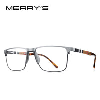 MERRYS DESIGN Men Luxury Square Glasses Frame Acetate Legs Myopia Prescription Eyeglasses S2255