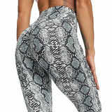 Fashion Snake and Leopard Print Yoga Pants