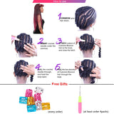 TOMO Bomb Twist Crochet Hair Synthetic 16Roots Spring Twist Pre Looped Crochet Braids Hair Extension Passion Twist for Women